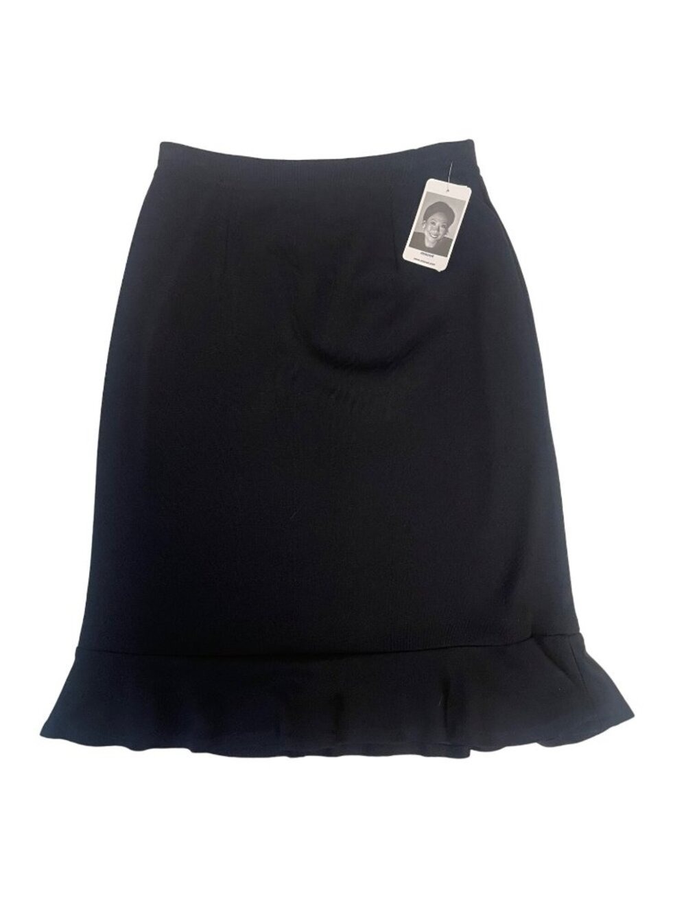 Misook Black acrylic Flare Hem Skirt 91283 NWT XS